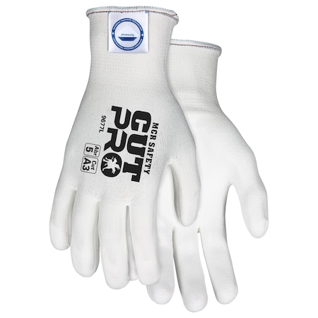 Mcr Safety Cut-Resistant Coated Gloves, Cut Level A3 , Polyurethane , Smooth , 2XL 12 PK 9677XXL
